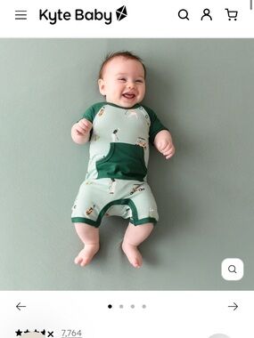 Kyte Baby short-alls onesies (3 pack)